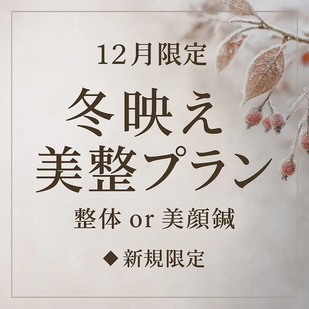 ❄️12月限定《冬映え美整プラン》✨